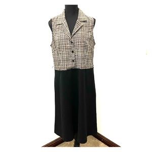 Collared Sheath Dress; Size 14P